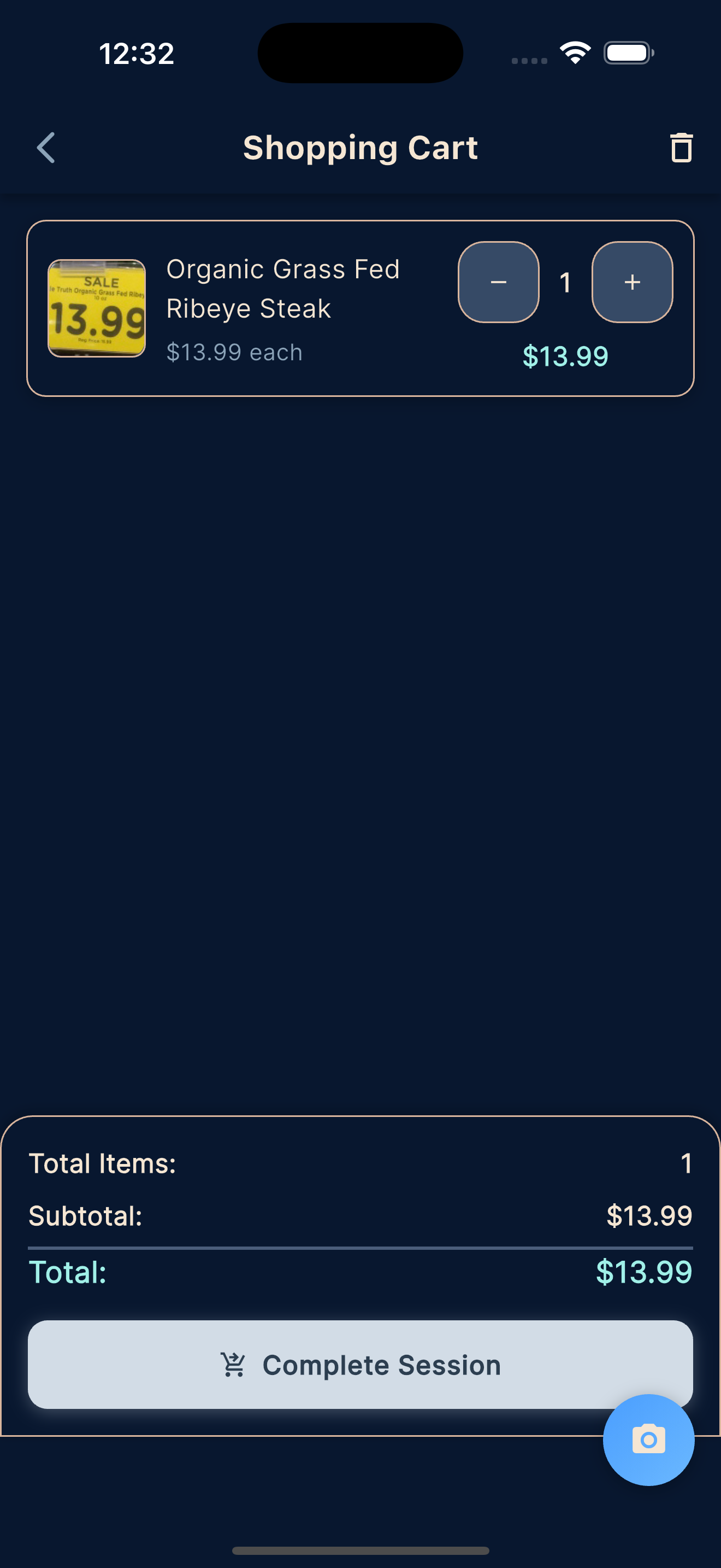 TagTally Shopping Cart - Track Store Spending